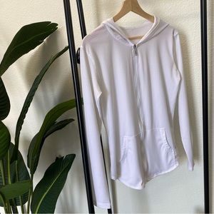 BuffBunny Spice Jacket - White - Full Length - Hooded